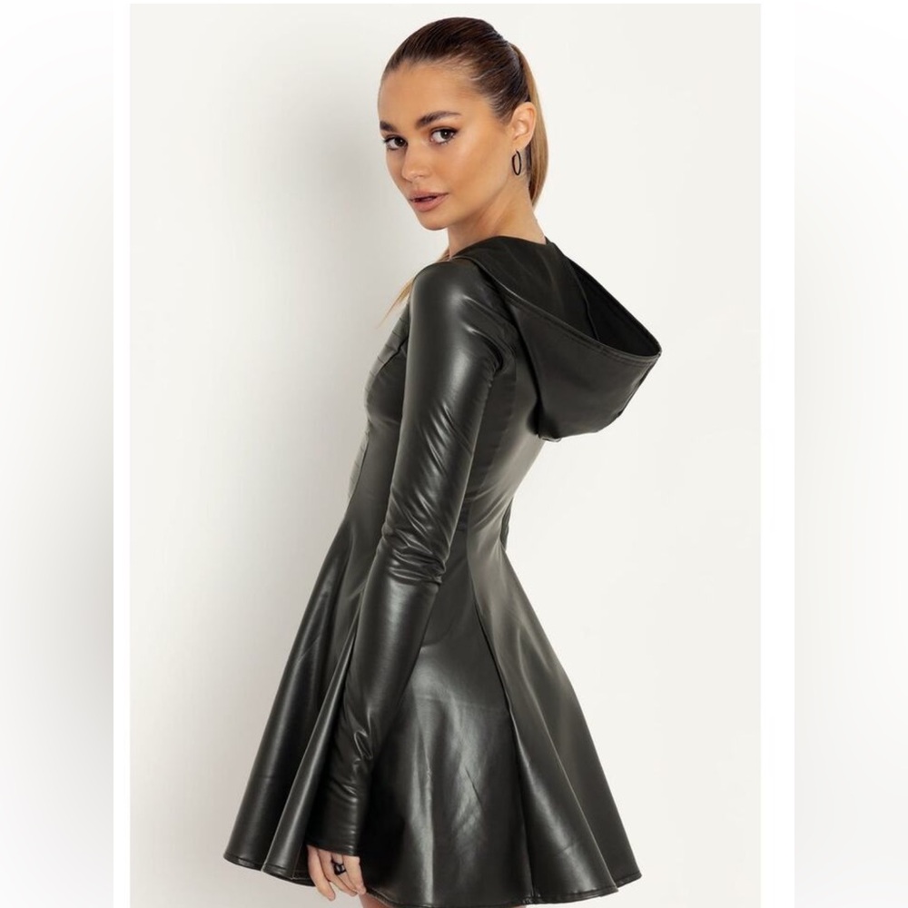 BlackMilk Desert Pirate Moto Long Sleeve Hooded Dress - Picture 2 of 9